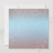 Nieuwe uitnodiging voor een blauwe bruiloft (Achterkant)