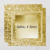 Nieuwe uitnodiging voor het huwelijk van Elegant S (Voorkant / Achterkant)