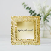 Nieuwe uitnodiging voor het huwelijk van Elegant S (Staand voorkant)