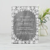 Nieuwe uitnodiging voor nieuwjaarsavond (Staand voorkant)