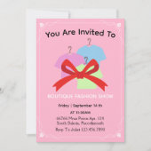 Nieuwe uitnodiging voor rode kledingwinkel (Voorkant)