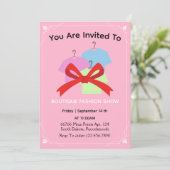 Nieuwe uitnodiging voor rode kledingwinkel (Staand voorkant)