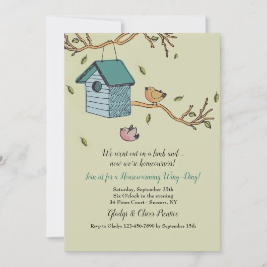 Nieuwe uitnodiging voor thuisgebruik (Voorkant)