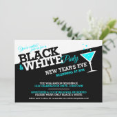 Nieuwe Uitnodigingen van de Eve Black en White Par (Staand voorkant)