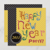 Nieuwe Uitnodigingen van de Eve Partij van Jaren (Voorkant / Achterkant)