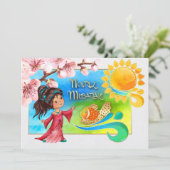 Nieuwe Uitnodigingen van de nieuwjaarspartij Nowru (Staand voorkant)