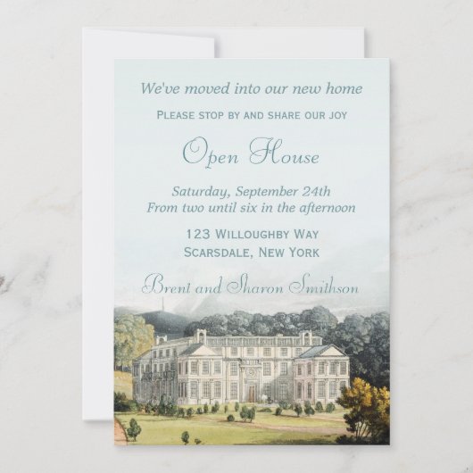 Nieuwe uitnodigingen van de Open House Housewarmin (Voorkant)