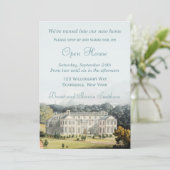 Nieuwe uitnodigingen van de Open House Housewarmin (Staand voorkant)