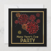 Nieuwe uitnodigingen van Red and Gold Fireworks (Voorkant)