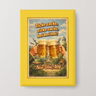 Nieuwe Ulm MN Duitse Bier Oktoberfest Knop Button