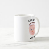 Nieuwe Uncle Gift Mok, Aangepaste Baby Gezicht Fot Koffiemok (Voorkant rechts)