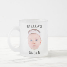 Nieuwe Uncle Gift Mok, Aangepaste Baby Gezicht Fot Matglas Koffiemok