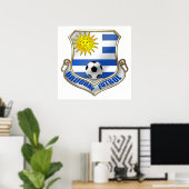 Nieuwe Uruguay 2010 Fans Futbol badge Poster (Thuiskantoor)