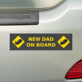 Nieuwe vader aan boord! bumpersticker (Op auto)