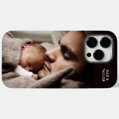 Nieuwe vader en nieuwe baby foto Case-Mate iPhone case (Achterkant (horizontaal))