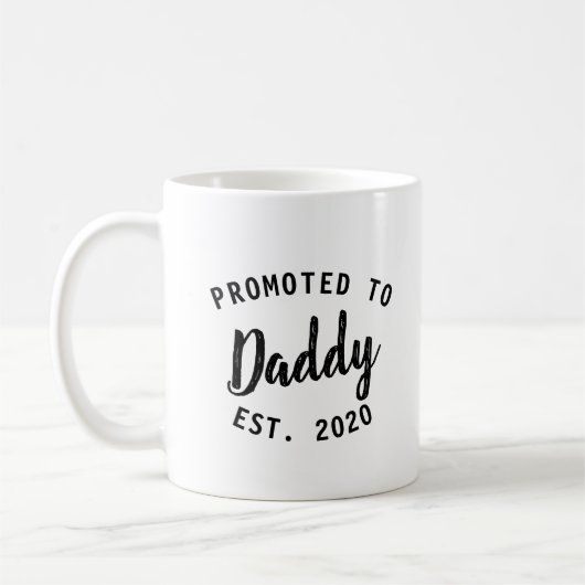 Nieuwe vader gepromoveerd voor papa Gift Simple Koffiemok (Links)