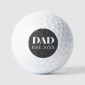 Nieuwe vader | Gift for Dad Golfer | Grijs Golfballen (Voorkant)