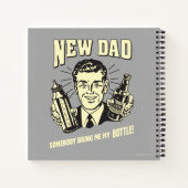 Nieuwe vader: Iemand brengt me mijn fles mee Notitieboek (Achterkant)
