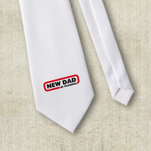 Nieuwe vader in opleiding stropdas