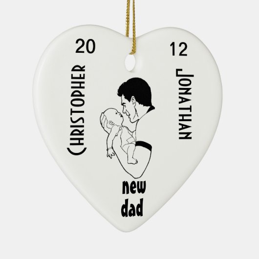 Nieuwe vader -  keramisch ornament (Rechts)