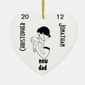 Nieuwe vader -  keramisch ornament (Voorkant)