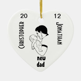 Nieuwe vader - keramisch ornament