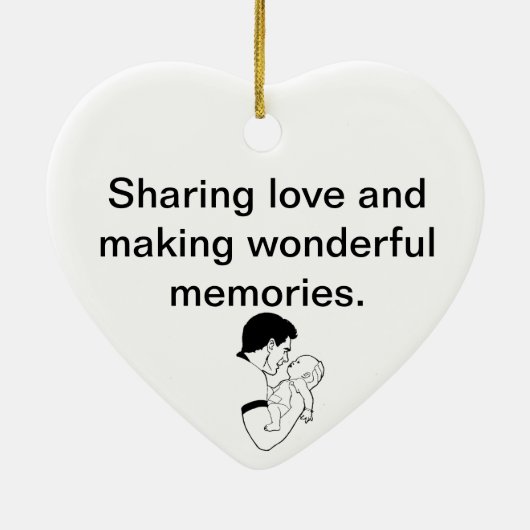 Nieuwe vader -  keramisch ornament (Achterkant)