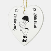 Nieuwe vader - keramisch ornament (Links)