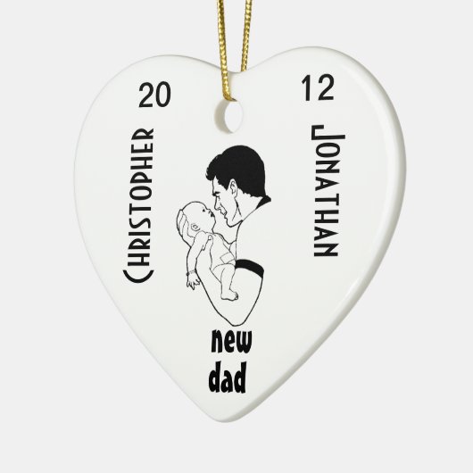 Nieuwe vader - keramisch ornament (Links)