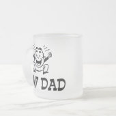 Nieuwe vader matglas koffiemok (Voorkant links)