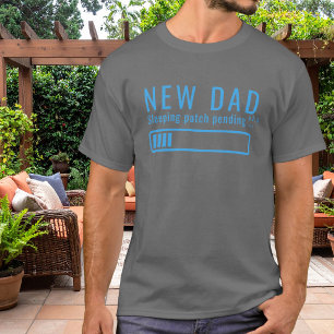 Nieuwe Vader Slaap Batterij Kritiek Helderblauw T-shirt