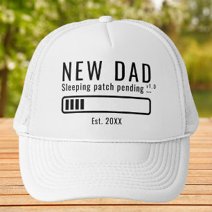 Nieuwe Vader Slaap Patch Vet Typografie Trucker Pet