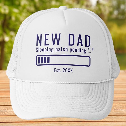 Nieuwe Vader Slaap Patch Vet Typografie Trucker Pet