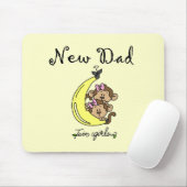 Nieuwe vader van Twin Girls Tshirts en Gifts Muismat (Met muis)