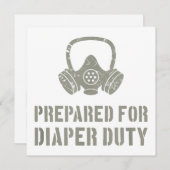 Nieuwe vader voorbereid voor luidere dienst kaart (Voorkant / Achterkant)