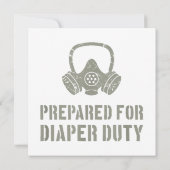 Nieuwe vader voorbereid voor luidere dienst kaart (Achterkant)