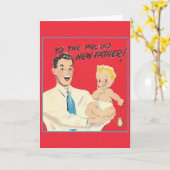 nieuwe vader Wenskaart Kaart (Gele Bloem)