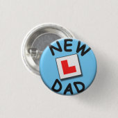 Nieuwe vaders badge ronde button 3,2 cm (Voorkant /achterkant)