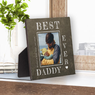 Nieuwe vaders foto op maat van First Fathers Day Fotoplaat