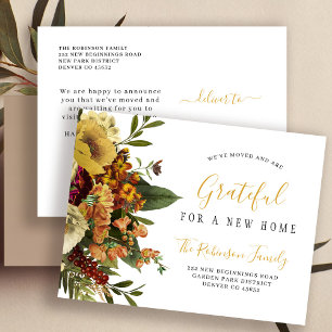 Nieuwe vakantie met thuisgebruik Thanksgiving Aank Aankondigingskaart