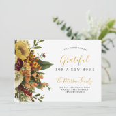 Nieuwe vakantie voor thuisgebruik met Thanksgiving Aankondiging (Staand voorkant)