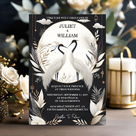 Nieuwe Veer Rustieke Aziatische Sky Cloud Crane Br Kaart