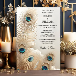 Nieuwe Veer Rustieke Aziatische Sky Cloud Peacock Kaart