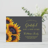 Nieuwe verandering van adres in Thanksgiving thuis Aankondiging (Staand voorkant)