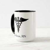 Nieuwe Verpleegkundige BSN RN CNA LPN CRNA Verplee Mok (Voorkant links)