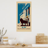 Nieuwe verticale banner van Retro art institute Ch Poster (Keuken)