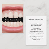 Nieuwe verticale tandheelkundige Visitekaartjes (Voorkant / Achterkant)