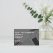Nieuwe Visitekaartjes voor accountantsservice (Staand voorkant)