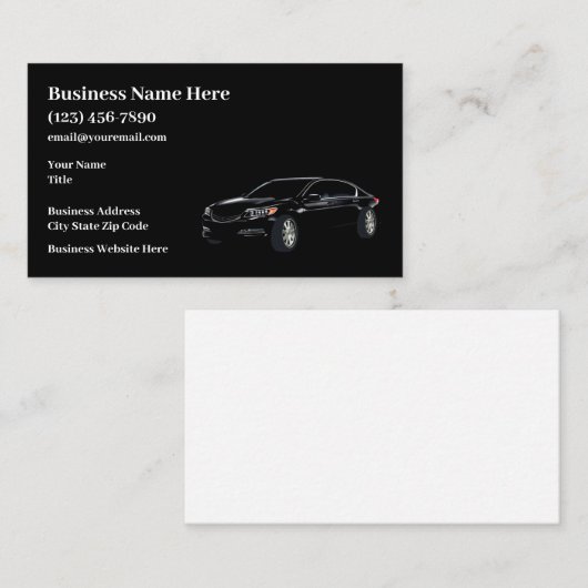 Nieuwe Visitekaartjes voor auto's (Voorkant / Achterkant)