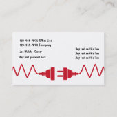 Nieuwe Visitekaartjes voor elektricien (Achterkant)